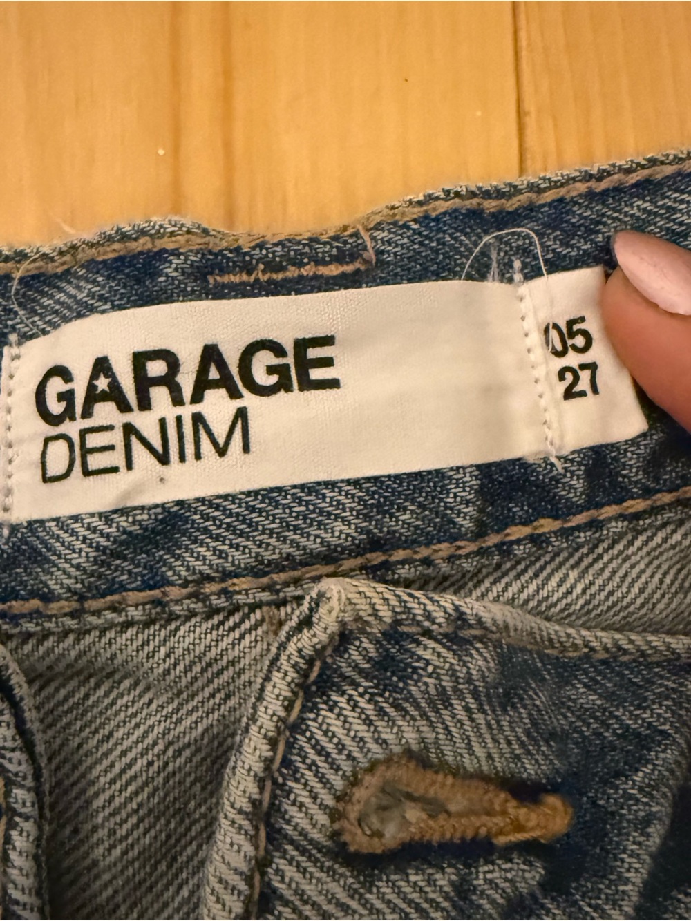 Garage Women's Light Blue Cargo Denim Jeans - Picture 5 of 5